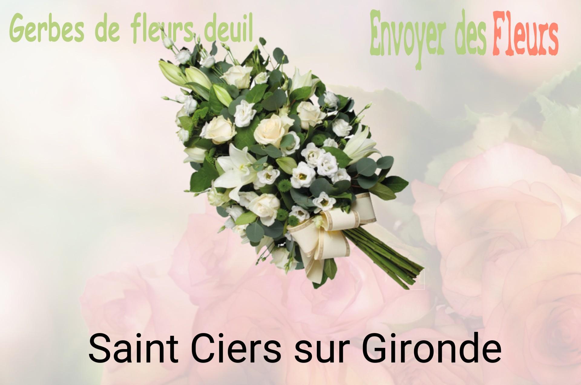Gerbe de fleurs de deuil livrée à Saint-Ciers-sur-Gironde
